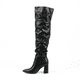 thumbnail image 2 of Bota Mujer Alta Puntiaguda Taco Cuadrado PG5349, 2 of 6