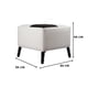 thumbnail image 2 of Pouf Alejandro Diseño Blanco Negro Eco Cuero 54x54x44 cm, 2 of 3