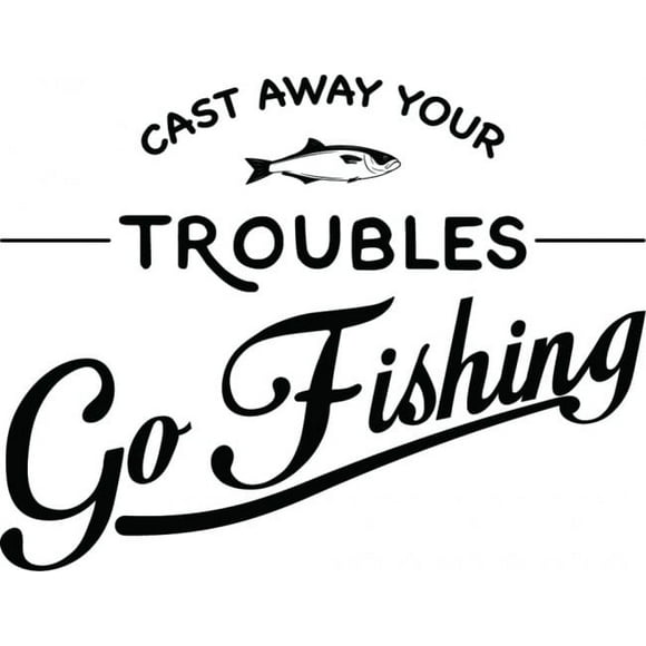Decomural Cast Away Your Troubles Fishing WS-46148