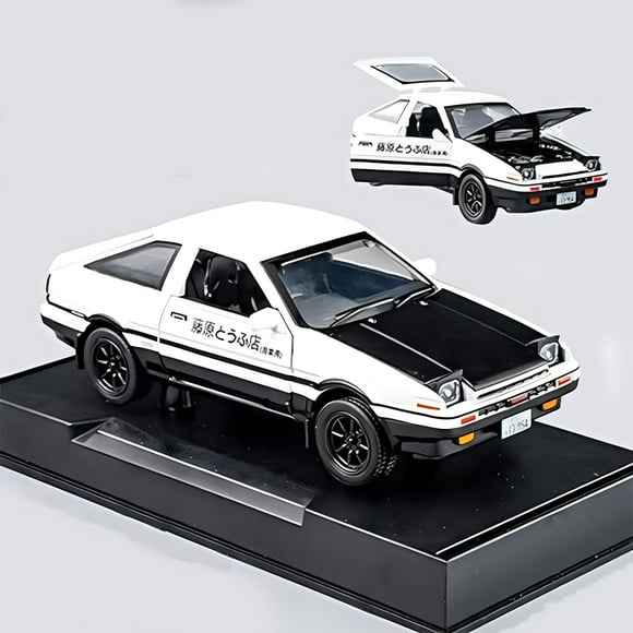 Modelo de coche fundido a presión Mzexoma Initial D Toyota Trueno AE86 1:32
