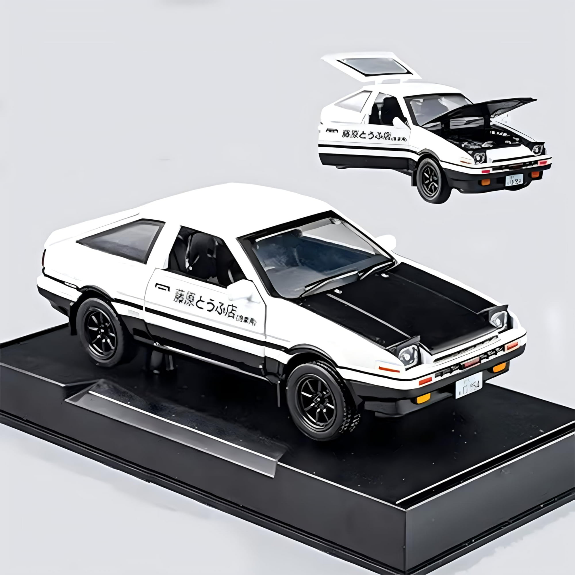 Modelo De Coche Fundido A Presión Mzexoma Initial D Toyota Trueno Ae86 1:32