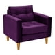 thumbnail image 2 of Sofa Retro 1C Felpa 04 Morado, 2 of 6