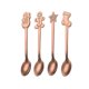 thumbnail image 3 of 4x Mini Cucharas De Café Cuchara De Acero Inoxidable Para Cafetería Postre Rose Aureate, 3 of 5