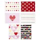 thumbnail image 1 of Tarjetas de felicitación Hallmark con forma de corazón y rayas (24 tarjetas con sobres), 1 of 6