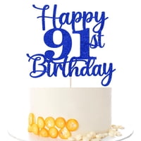 Decoración De Fiesta De Cumpleaños Número 91 De Kaoenla Para Tartas