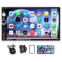 Reproductor Mp5 Bluetooth Doble Din Camecho 7 Con Cámara Estéreo Para Coche