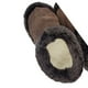 thumbnail image 2 of Pantufla de lana natural y reno café oscuro, 2 of 3