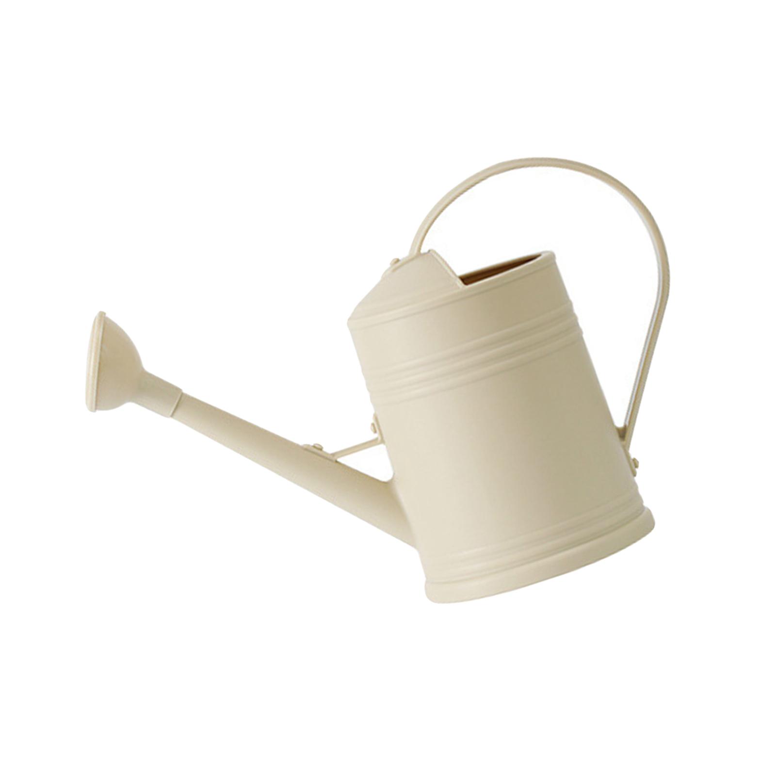 Magideal - Boquilla Larga De Regadera De Jardín De 2000Ml Para Plantas De Bonsái De Flores, Jardín, Flor, Oficina, Interior, Jardinería, Plantas De Interior, , Beige