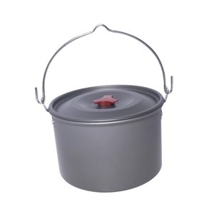Ioensy - Olla Colgante Para Acampar Con Tapa Para 6-8 Personas, Utensilios De Cocina Para Acampar, Pescar, Barbacoa