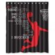 thumbnail image 1 of Cortina de ducha de Michael Jordan, juego de cortinas de baño con ganchos, tamaño 60 x 72 pulgadas, 1 of 3