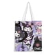 thumbnail image 1 of Kuromi Bolso de tela con estampado de lienzo para mujer, bolsa de compras reutilizable y estética, con cremallera interior, regalo para mujer, 35 × 40 cm., 1 of 6