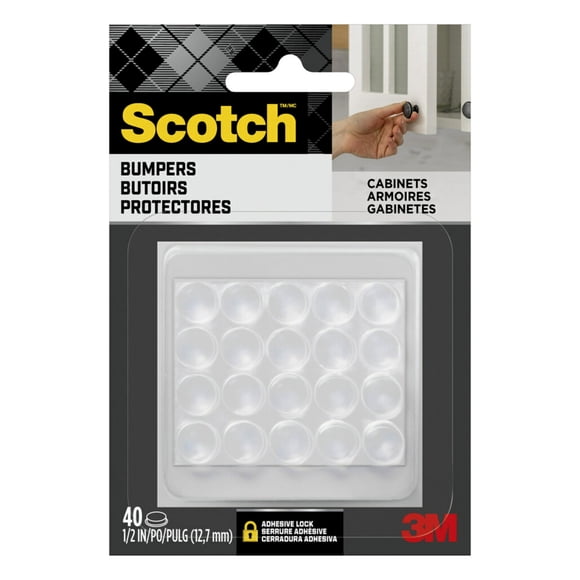 Topes Adhesivos para Muebles Transparentes, 40 Un