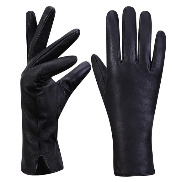 Guantes de piel de piel de cordero napa de la colección MGGM para mujer