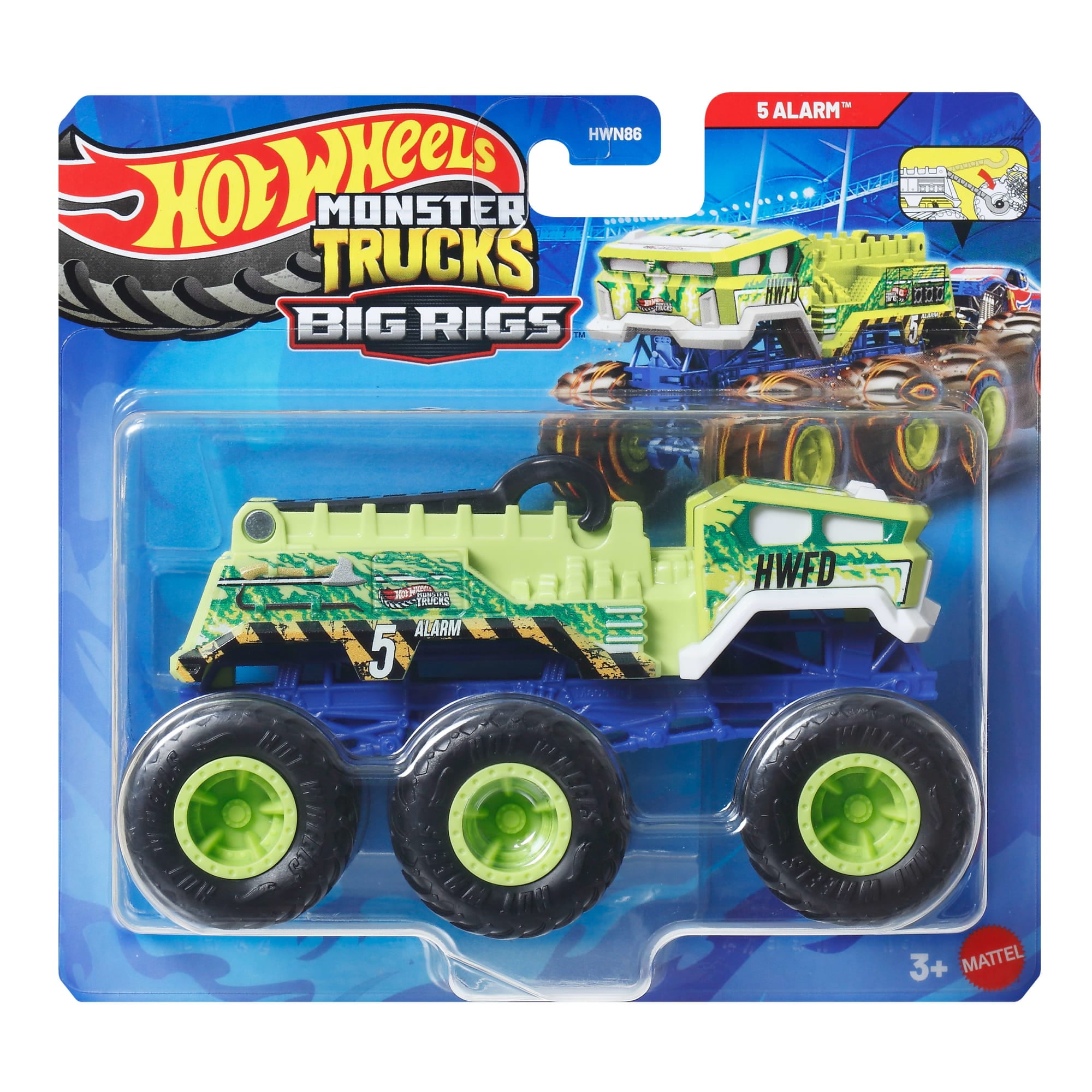 Hot Wheels Camiones Remolque Sorpresa Escala 1:64 - 5 Alarm