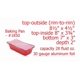 thumbnail image 2 of Moldes para pan desechables de aluminio que se pueden cerrar, 2 libras con tapas, 1850 ml, rojos, 2 of 5
