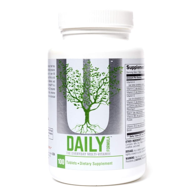 Suplemento Universal Nutrition Daily Formula 100 Comprimidos | Lider