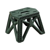 Magideal - Taburete Plegable Con Escalón, Taburete Con Escalón De Alta Carga, Taburete Para El Hogar, Silla De Pesca Para Senderismo, Dormitorio, Baño, Barbacoa Verde