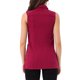 thumbnail image 3 of INSPIRE CHIC Chaleco de Mezclilla para Mujer sin Mangas con Botones de Largo Medio Chaleco Casual de Jean Rojo Oscuro S, 3 of 6