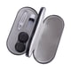 thumbnail image 1 of Estuche para gafas de doble cara con pinzas de espejo y botella, caja para lentes de contacto portátil, juego de almacenamiento para remojo de viaje, Negro, 1 of 5