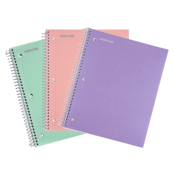 Cuadernos Mintra Office pack de 3 rayado amplio 20 × 25 cm