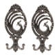 thumbnail image 3 of Forma De Cola De Pavo Real Gancho De Pared Multiusos De Metal Decoración Del Hogar Negro, 3 of 3