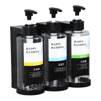 Bothyi - Dispensador De Jabón De Ducha Dispensador De Jabón Líquido Para Manos Para Inodoro Suministros De Cocina A Three Head