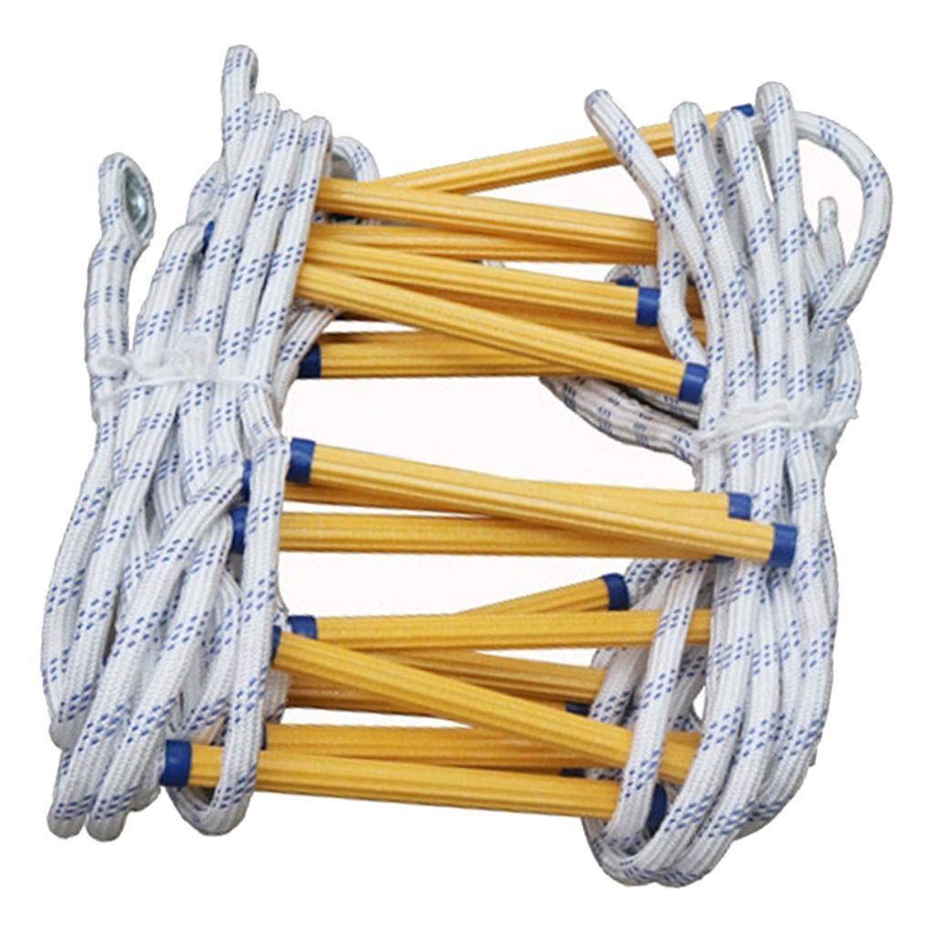 Magideal - Escalera De De Incendios, Escalera De Cuerda, Escalera De Evacuación De Incendios, Escalera De Emergencia De Despliegue Rápido, Escalera De Res Longitud 8M