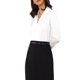 thumbnail image 4 of INSPIRE CHIC Camisa Leotardo Abotonada para Mujer de Satén Manga Larga con Solapa en Punta para Trabajo de Negocios L Blanco, 4 of 6