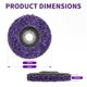 thumbnail image 4 of Discos de desbaste Nakkaa 10 cm 5/8" pack de 10 morado, 4 of 8