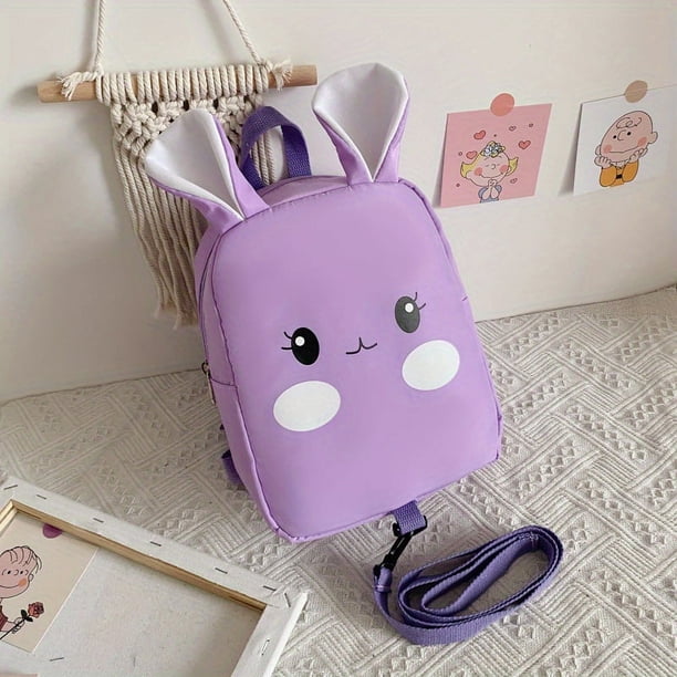 1pc Cute Kawaii Cartoon Shape Backpack, Lightweight Large Capacity Kindergarten Primary School Students School Bag With Anti-missing Rope