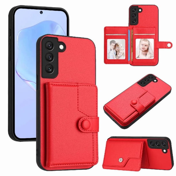 FOXDOCK Funda para SAMSUNG Galaxy s22 pro con Bloqueo RFID - Diseño Elegante con Cierre de Botón