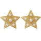 thumbnail image 2 of Pendientes de estrella de cinco puntas con textura de metal texturizado de Estilos japoneses y coreanos, pendientes de estrella pequeña de Moi Estilos, pendientes de Estilos universitarios, 2 of 4