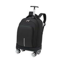 Bothyi - Mochila Con Ruedas De Gran Capacidad Para Viajes Nocturnos Para Adultos, Color Negro