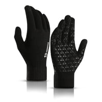 Guantes De Invierno Trendoux Knit Con Pantalla Táctil, Antideslizantes, Negros, Talla M