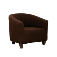 Genérico - Juego De 2 Fundas Poltrona Sofa Texturizada Ajustable Café