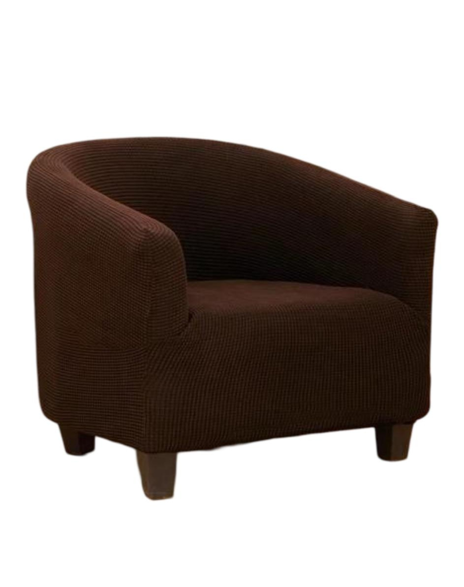 Genérico - Juego De 2 Fundas Poltrona Sofa Texturizada Ajustable Café