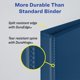 thumbnail image 4 of Binder Avery Durable View, 3 anillas, 220 hojas, azul, paquete de 4, 4 of 8