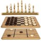 thumbnail image 1 of Set de juego VAMSLOVE Checkers Chess Tic-Tac-Toe 3 en 1 con bolsa, 1 of 7