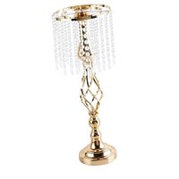 Bothyi - Portavelas Centro De Mesa De Candelabro Para Mesa Hotel Boda Oro Medio