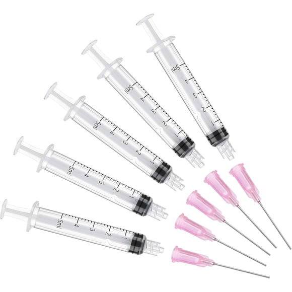 Juego de 5 jeringas HaBeuniversal para rellenar tinta de 5 ml