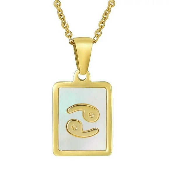 Collar HESHPAWS Constellation Shell 18K Gold Plated Dorado
