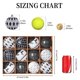 thumbnail image 5 of Adornos de bolas de Navidad ShareConn, 80 mm, 12 unidades, negro y dorado, 5 of 7