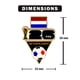 thumbnail image 3 of Pin coleccionable del balón de fútbol de Países Bajos para la Copa Mundial de la FIFA 2026 HONAV, 3 of 3