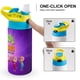 thumbnail image 4 of Bebés Zool Botella de Agua con Tapa Pop Top de Un Toque, Acero Inoxidable, a Prueba de Fugas, para Deportes, Botella Infantil azul 12 oz, 4 of 6