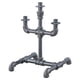 thumbnail image 4 of Portavelas ACME Brantley Pipe Design con marco de metal gris, 4 of 8