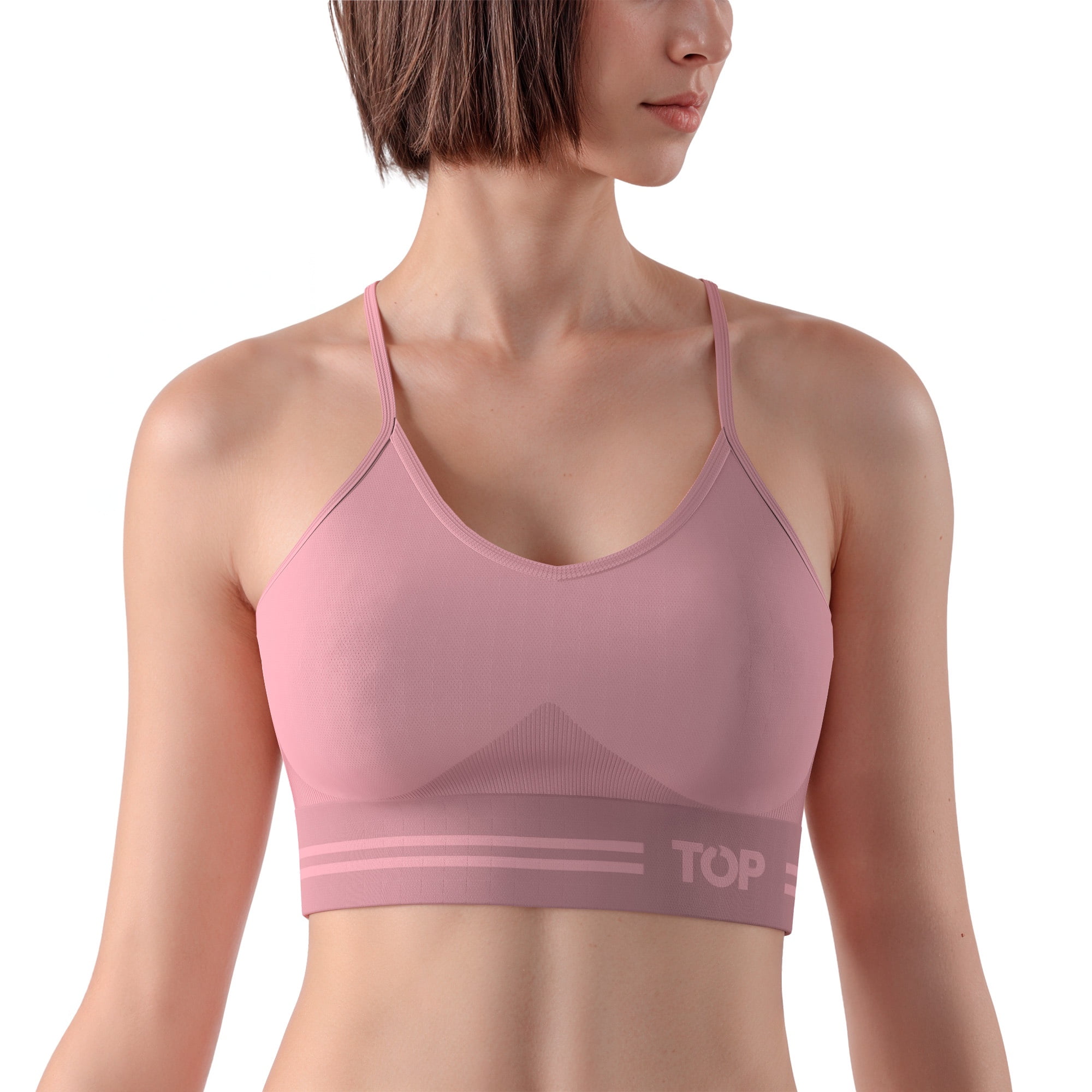 Top - Peto Mujer Deportivo Pretina Ancha Microfibra C4