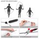 thumbnail image 4 of Cable de velocidad rápida Jump Rope Loocio, sin enredos, negro y rojo, 4 of 7
