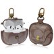 thumbnail image 1 of Funda de cuero MOTOLKM para AirPods 4 con clip para llaves, 1 of 6