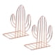 thumbnail image 3 of Sujetalibros De Metal Para Libros, Soporte Para Libros, Soporte Para Estantería, Soporte De Oro Rosa, 3 of 5