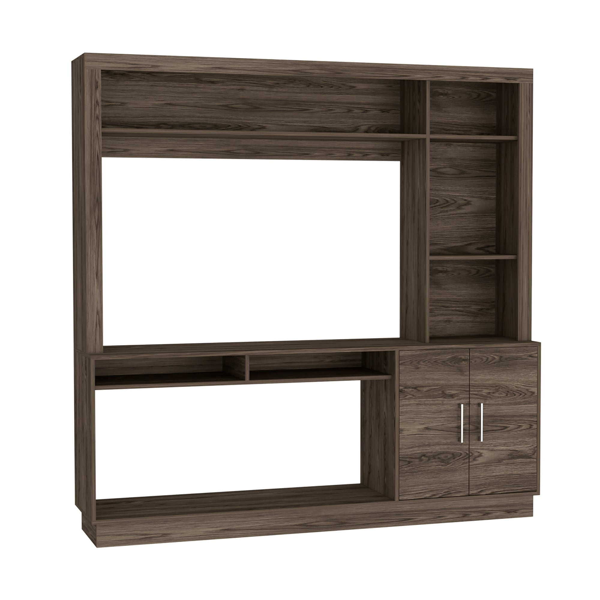 Fmfurniture - Estante Tv 55 Fm-041c - Café Oscuro